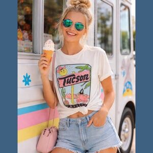 Retro South Western , Old Saloon-Era, Vintage graphic Tee, Tucson  NWT Sz XSmall